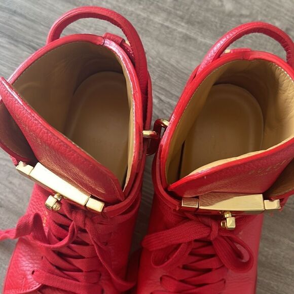 Buscemi Red 100mm Alta Sneakers Women's Size 36 - Picture 7 of 10